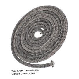 KOMBIUDA Fiberglass Rope Seal Gasket for Wood Stove Door Replacement High Temperature Resistant Easy Installation Flexible Texture for Secure Fit Fireplace Replacement Parts