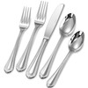 KEAWELL Pearl Edge Premium 20-Piece Refined Bead Silverware Set, 18/10