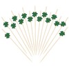 ENLACE Lucky Clover Cocktail Skewers, Pack of 100, Finger Food