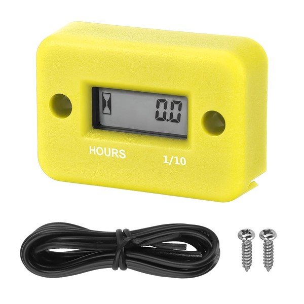 Bittwee Car Digital Inductive Hour Meter Waterproof IP68, for Gas