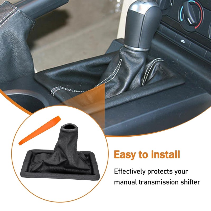 Panwarmoll Shifter Boot Cover Compatible with Ford Mustang 2005 2006