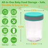 Tronco 8oz Glass Baby Food Storage Jars with Lids –