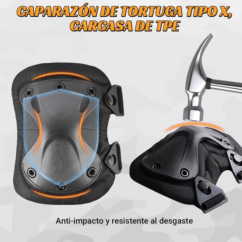 4pcs Coderas de Rodilla, Protector de Rodilleras Coderas T?cticas