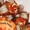 Thanksgiving Harvest Faith Family Friends Turkey Handmade Deco Mesh Wreath