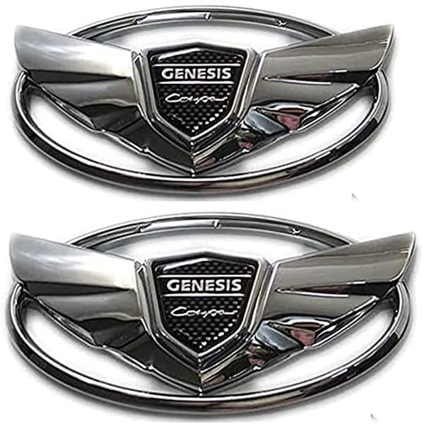 2 Pieces fit Genes Logo Front+ Trunk Stickers Emblem Badges