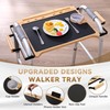 Walker Tray Table with Non-Slip Mat, Tray for Walkers for