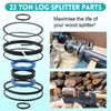 Hydraulic Log Splitter Cylinder Rebuild Seal Kit for 4.0" Bore
