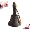 GRIRIW Iron Bell Hand Bells for Pet Training Rustic Decor