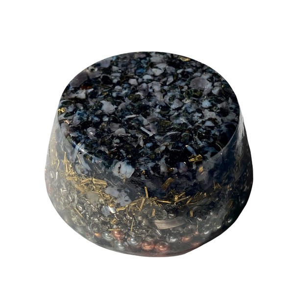 Indigo Gabbro Merlinite Single Crystal Tower Buster Positive Orgone Generator