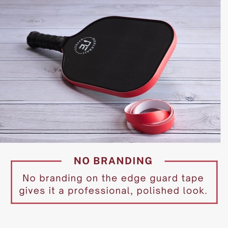 Pickleball Effect Edge Guard Tape Narrow Width Neon Red