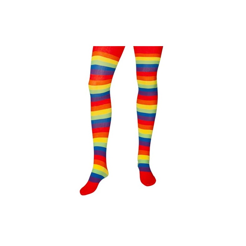 Wicked Costumes Adult Rainbow Stripey Tights - One Size