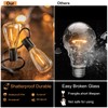 DAMAING Outdoor String Lights LED 100 FT Patio String Lights,52