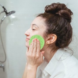 60 Count Compressed Facial Sponges, 4 Color Facial Sponges Cleansing Wash Face Sponge Exfoliating Cellulose Facial Cosmetic Sponges for Makeup Removal(2.5 Inch)