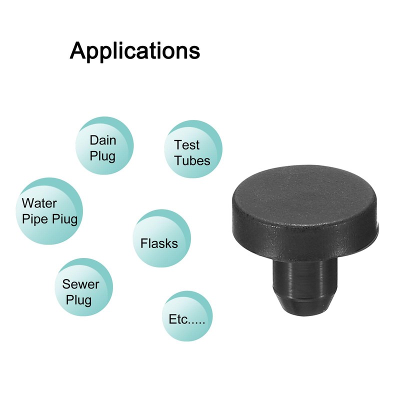 MECCANIXITY Silicone Rubber Solid Plug Soft Flexible Stoppers for 5.5-6mm