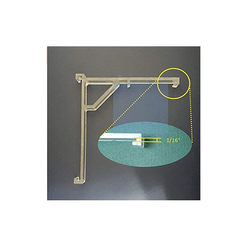 Vertical Blind Clear Valance Clip Bracket - PKG of 2