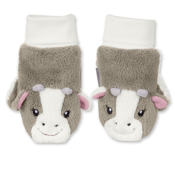 Sterntaler Baby Girls' Fäustel Mittens Brown (schlamm 946) 1