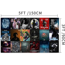 New Rod Wave collage Tapestry 3x5Feet Flag Banner for Bedroom WallHanging College Decor indoor OutdoorPoster Decoration Print GiftTapestry