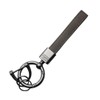 Kurohido Key Ring, Strap, Leather-Style, Double Ring Included, Leather