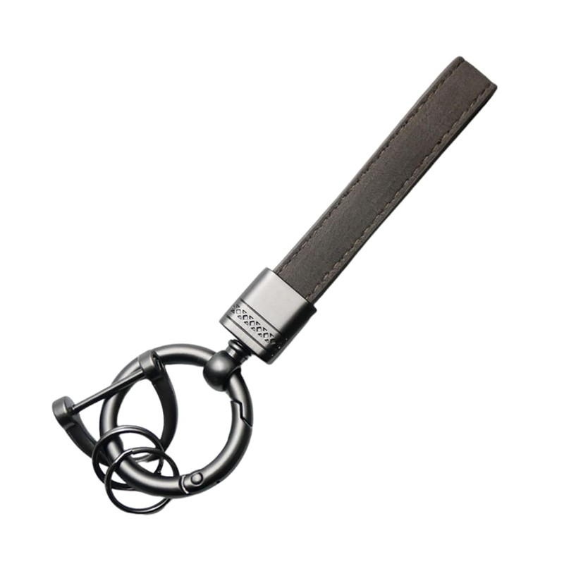 Kurohido Key Ring, Strap, Leather-Style, Double Ring Included, Leather