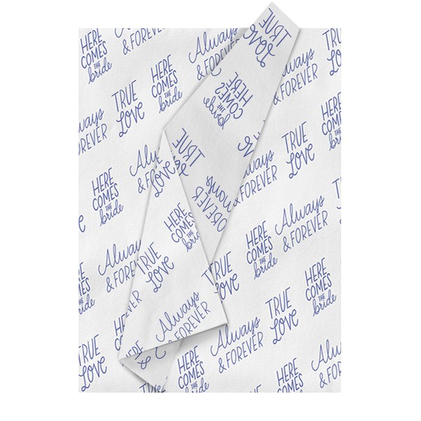 Designer Greetings Glitterwrap Bridal Shower Tissue Paper, Happily Ever After