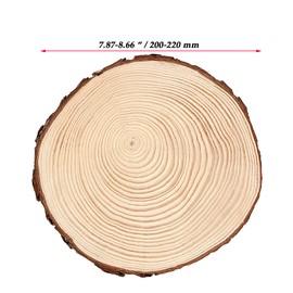 JOIKIT 5 PCS 8-9 Inch Unfinished Woods Slices, Natural Round Rustic Wood Slices for Centerpieces, Wooden Circles for DIY Craft, Christmas, Rustic Wedding, Ornaments