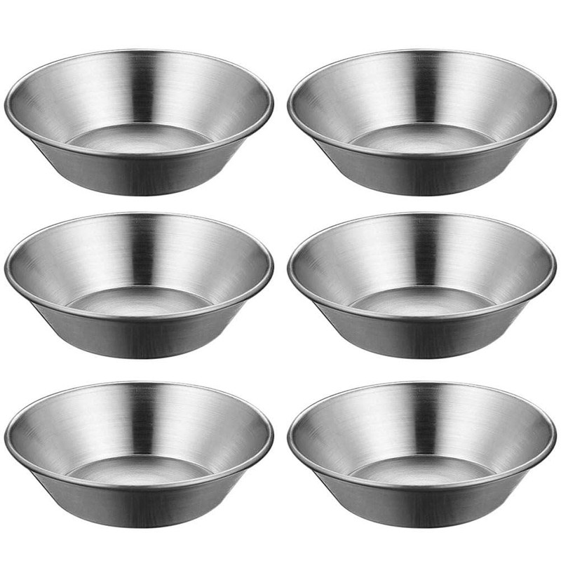 MUCKLILY 12 Pcs Stainless Steel Egg Tart Mold Mini Pie