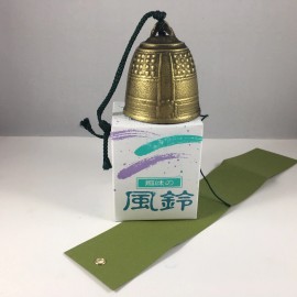 Kotobuki Japanese Wind Chime Nambu Cast Iron Gold Temple Bell Made in Japan