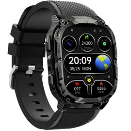 Lamshaw Compatible with Carbinox Vortex Bands, Sports Silicone Band Strap Replacement Wristband Compatible with Carbinox X-Ranger, Vortex, Vesta Smart Watch (Black)