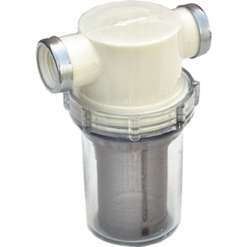 Sherwood Seawater Strainers and Brackets 1" 20 Mesh Stainless Strainer