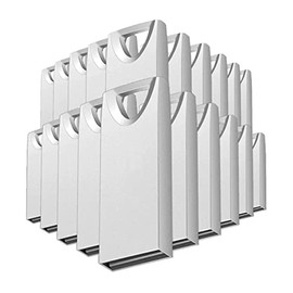 PSA COMPUTO Y PAPELERIA Kit de 10 Memorias USB 4GEEK Bulk 8GB Plata a Granel Ideal para Transferencia de Fotos, Música y Documentos