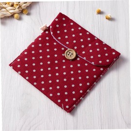 FOMIYES Period Pouch Sanitary Pad Holder Reusable Pads Bag for Women Plain Secret Pouch Wine