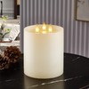 CozierGlow 3 Wick Wax Flameless Candles Flickering with Remote Timer,