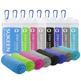 Sukeen Cooling Towel,Instant Evaporative Cooling for Sports,Yoga,Golf,Gym,Neck,Workout and More(40”x 12”)