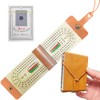 Travel Cribbage Board Game Set,Leather Foldable Cribbage Game with 6