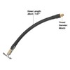 X AUTOHAUX 20cm Car Tire Inflator Extension Hose Adapter Black