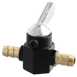 Petrol Tap, Petrol Tap Switch, Universal 8 mm Fuel Tap Compatible for Scooters, Mopeds, Motorcycles, Quad (Black)