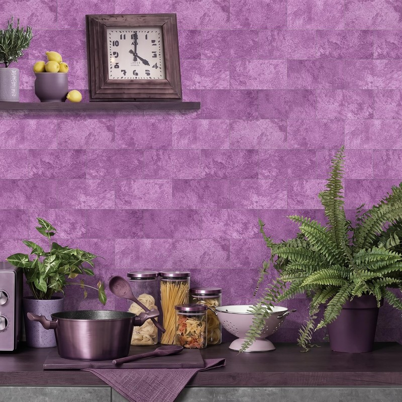 URCOLOR 102-Piece Peel and Stick Backsplash Tiles, 3" x 6"