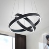 MADEM Room Decor Modern LED Pendant Light 2-Ring Circular Contemporary