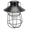 Solar Lantern Waterproof Hanging Light Outdoor Iron Art Hollow LED