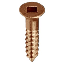 Pocket Hole Screws Square Wood Screws Deck Screws Cabinet Hardware Jig MDF Board Fat Wood Cabinet Drawer Slides Flat Head Brass Screws Steel Square #10 x 1" (100 Pcs) Super-Deals-Shop
