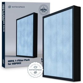 HATHASPACE HSP002 H13 True HEPA Filter Replacement, 4-Stage Air Purifier Filter with Activated Carbon, Zeolite, Pre-Filter & Cold Catalyst, Captures Dust, Smoke, Odors, VOCs, Easy to Install, 1 Pack