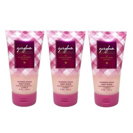 Bath and Body Work Gingham Gorgeous 3 Piece Body Scrub Gift Set Bundle - 8 oz / 226 g each
