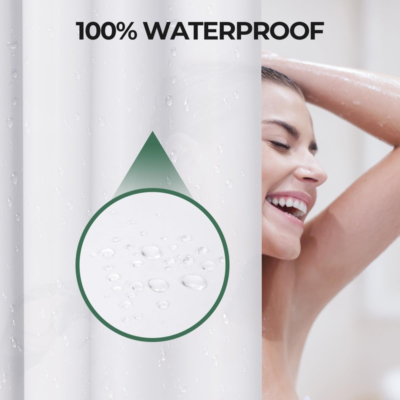 AmazerBath Shower Curtain Liner 2 Pack, 72 x 84 Inches