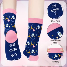 Nurse Gifts for Women,Student Cool Gifts for Nurses Week Graduation Retirement Practitioner Appreciation Christmas Valentines Gift Socks Female Presents,Nurse Accessories for Work,Stocking Stuffers