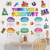 Pasimy 46 Pieces Science Bulletin Board Set Decoration Think Like