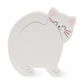 Legami - Lovely Notes - Sticky Note Pad Cat, HSS0001, Grey