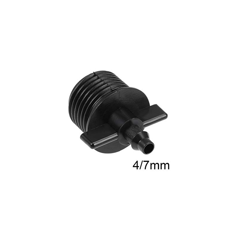 sourcing map Barb Drip Pipe Connector 1/2 BSPF Male Thread