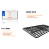 License Plate Holder 240 x 130 Chrome Look Light Motorcycle