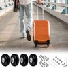 Forhandy Suitcase Wheels Replacement Wheels 4 Pieces 50 x 18