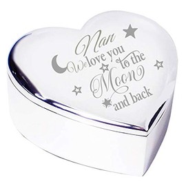 Chris Bag Of Goodies Nan We Love You To The Moon and Back Stars Trinket Box Novelty Keepsake Idea